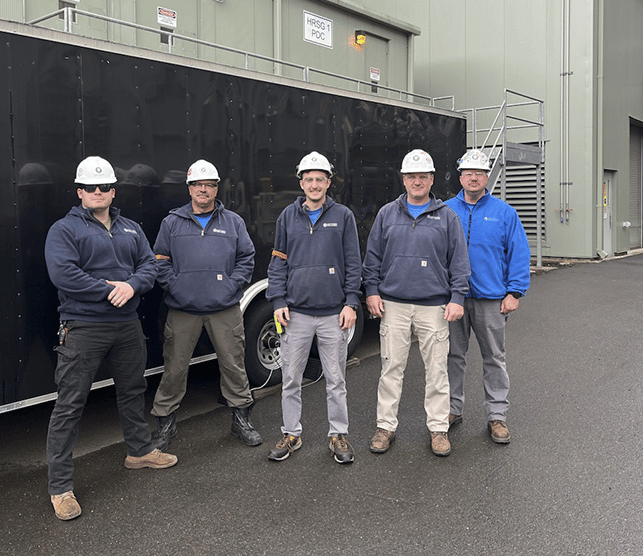 Confined space rescue team
